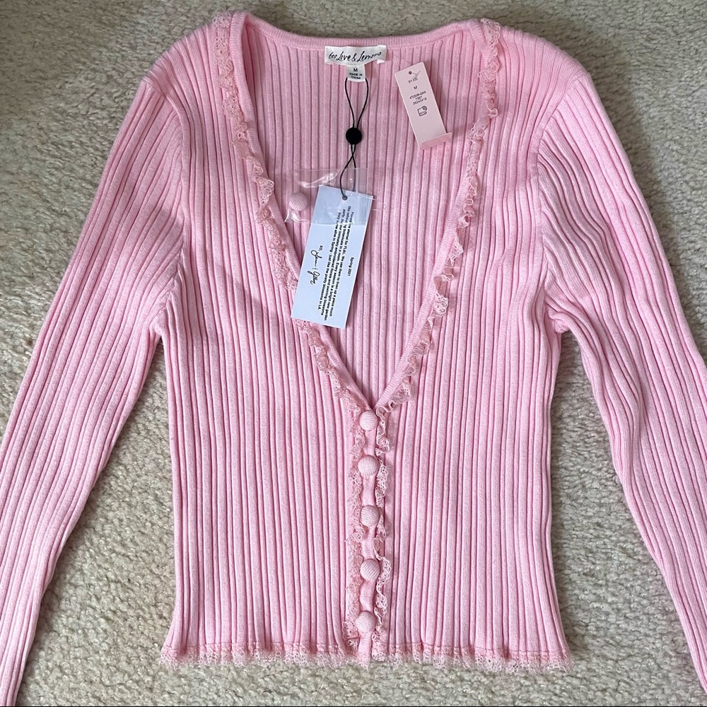 For Love & Lemons Cardigan. No tags. Worn once. Excellent condition